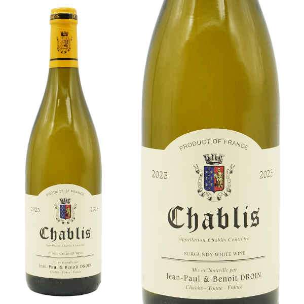 シャブリ 2023 蔵出し品 ドメーヌ ジャン  ポール エ ブノワ  ドロワン元詰 AOCシャブリ デカンタ93点 ワインアドヴォケイト91点