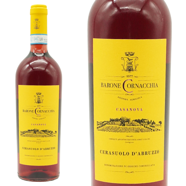 チェラズオーロ ダブルッツオ スペリオーレ カサノヴァ 2023 バローネ コルナッキア 自然派 ヴァン ナチュール ビオロジック