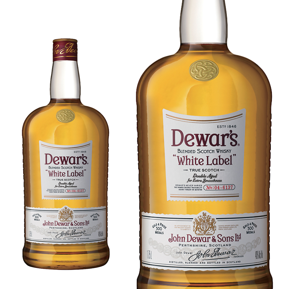 【正規品 1750ml ビッグサイズ】デュワーズ ホワイトラベル ブレンデッド スコッチ ウイスキー 1,750ml 40％