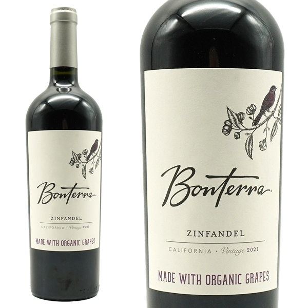 ボンテッラ ジンファンデル 2021 自然派 ビオロジック&オーガニック(CCOF認証) 赤 ミディアムボディ 正規品