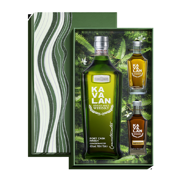 【送料無料 正規品 箱入 ミニチュア付】カバラン コンサートマスター ポートカスクフィニッシュ ギフトセット