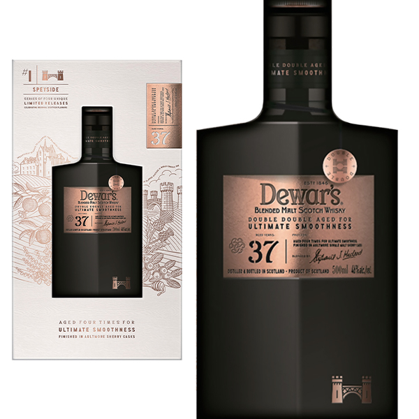 【送料無料】【正規品 箱入】デュワーズ ダブル ダブル 37 年 ブレンデッド モルト スコッチ ウイスキー 500ml 48%