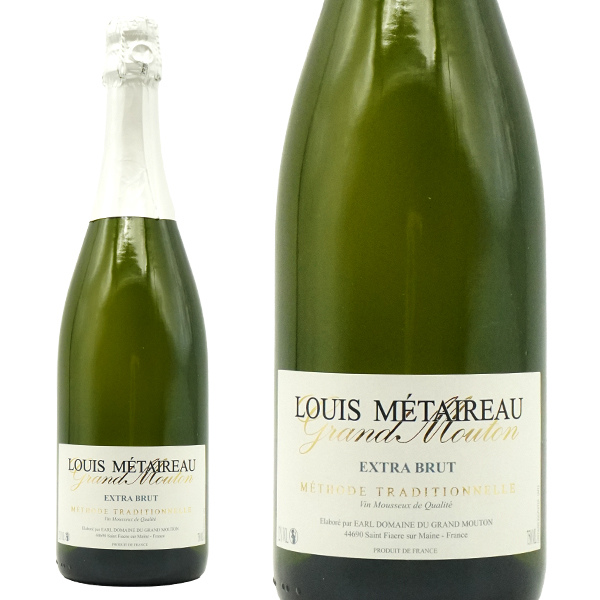 ドメーヌ デュ グラン ムートン エクストラ ブリュット メトッド トラディショネル (高級シャンパン瓶内二次発酵方式) NV 白 辛口 12%