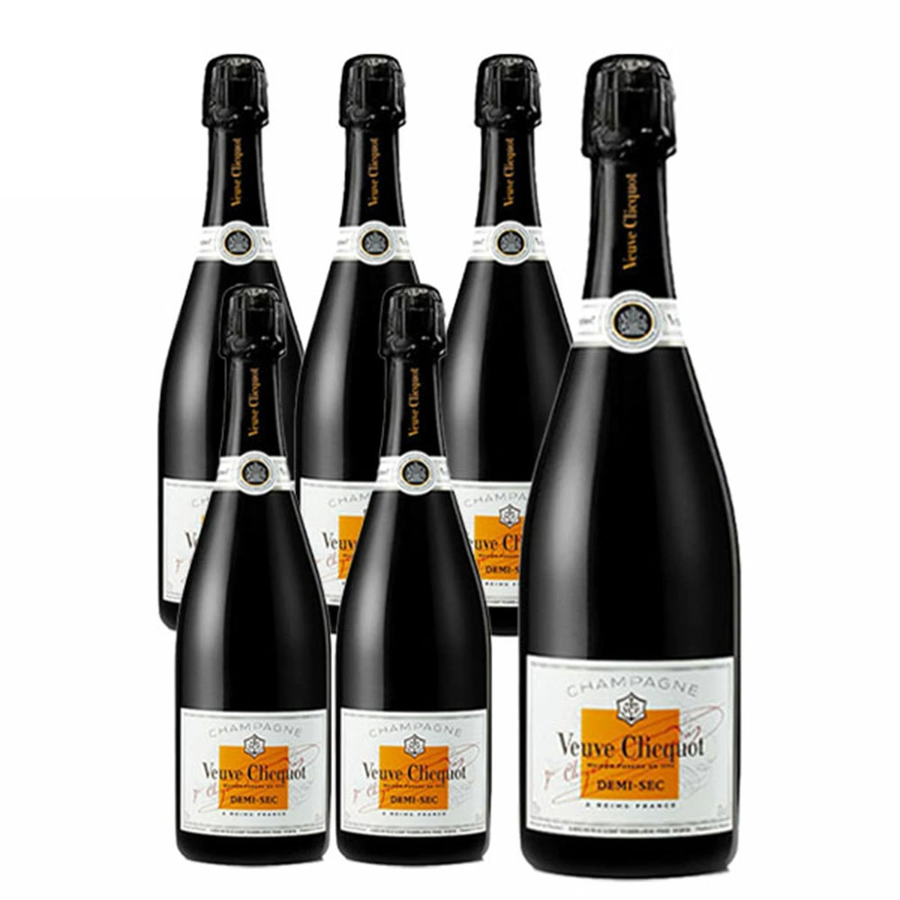 【6本セット】ヴーヴ クリコ ホワイトラベル ドゥミ セック 正規代理店輸入品 6本セット