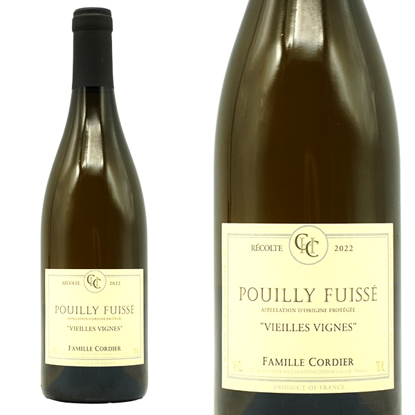プイィ フュイッセ ヴィエイユ ヴィーニュ 2022  蔵出し オークの大樽 18ヶ月熟成 ドメーヌ コルディエ ペール エ フィス元詰