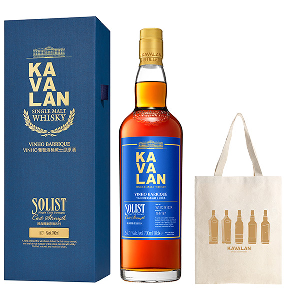 【正規品 箱入】【カバランオリジナルトートバッグ付き】カバラン ソリスト ヴィーニョバリック ワイン樽熟成 カスクストレングス 台湾ウイスキー 金車