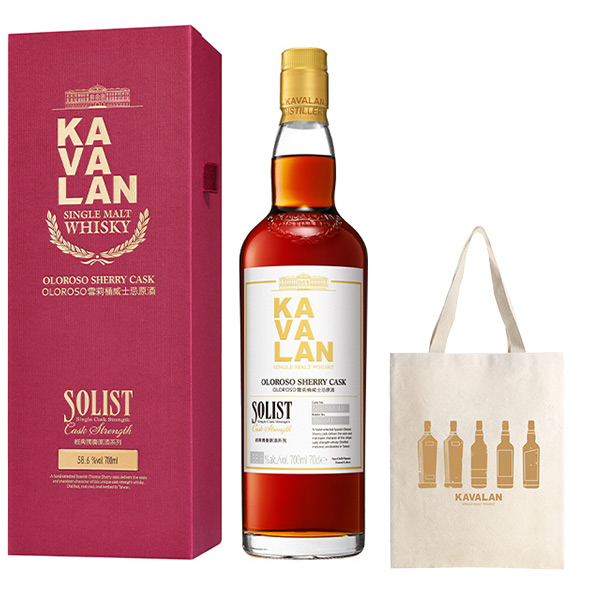 【正規品 箱入】【カバランオリジナルトートバッグ付き】カバラン ソリスト オロロソ シェリー カスク カスクストレングス 台湾ウイスキー 金車 700ml 50-59.9％