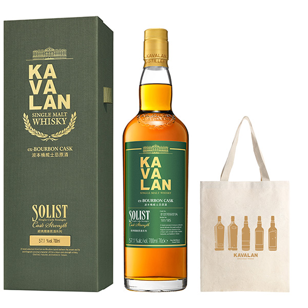 【正規品 箱入】【カバランオリジナルトートバッグ付き】カバラン ソリスト バーボン カスク カスクストレングス 台湾ウイスキー 金車 700ml 50-59.9％