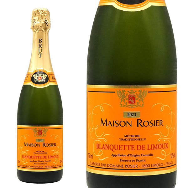 ブランケット ド リムー メゾン ロジェ ブリュット ミレジメ 2023 ドメーヌ ロジェ AOCブランケット ド リムー シャンパン 瓶内二次発酵