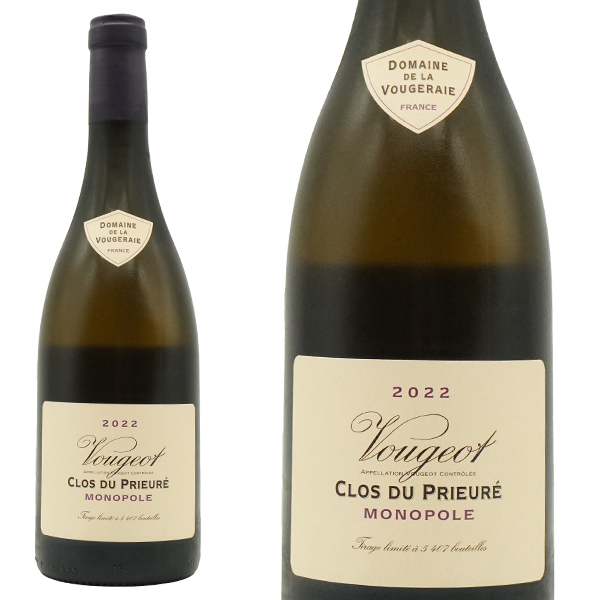 ヴージョ クロ デュ プリューレ (プリユレ)  ブラン モノポール畑 2022 蔵出し品 ドメーヌ ド ラ ヴージュレー元詰 自然派 正規品