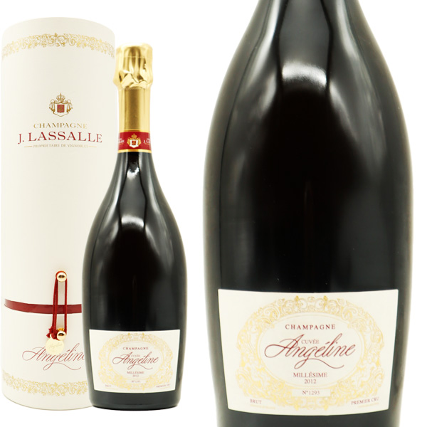 【可愛い筒型ボックス入り】J (ジェイ) ラサール シャンパーニュ キュヴェ アンジェリーヌ ミレジム 2012 プルミエ クリュ 一級 R.M