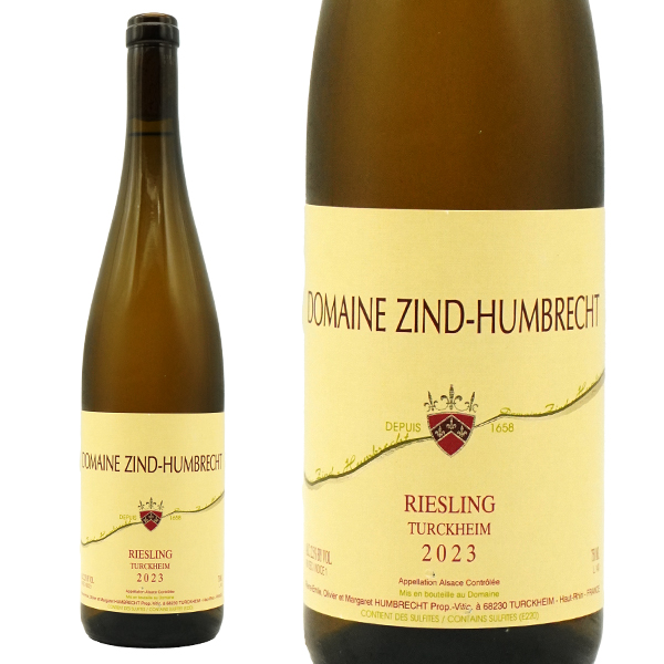 アルザス リースリング テュルクハイム[2023]年 ドメーヌ ツィント フンブレヒト元詰 AOCアルザス リースリング
