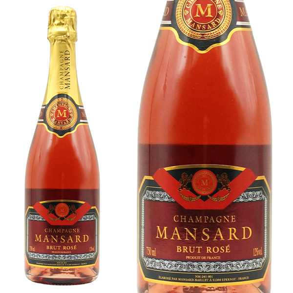 マンサール シャンパーニュ ロゼ ブリュット (ラプノー家) AOCシャンパーニュ ロゼ (G.H.マーテル&シー) 正規代理店輸入品