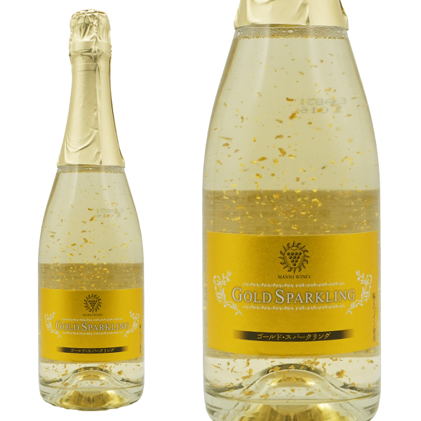 ゴールド スパークリングワイン マンズ 日本 山梨県他 白ワイン やや甘口 泡 720ml (マンズ ゴールド スパークリングワイン)