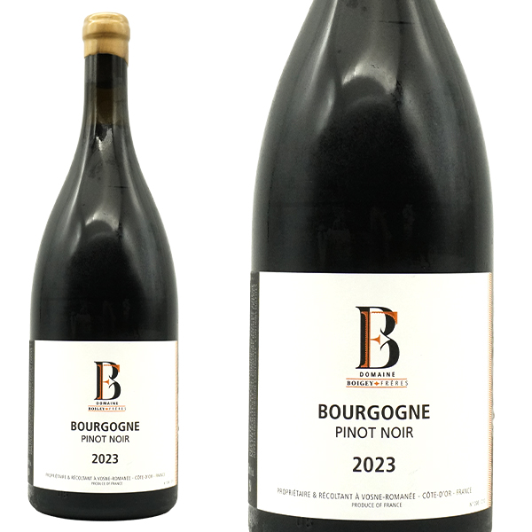 【エチケット傷】【大型ボトル】 ブルゴーニュ ピノ ノワール 2023 蔵出し作品 ドメーヌ ボワジェ フレール元詰 AOCブルゴーニュ ピノ ノワール 1500ml