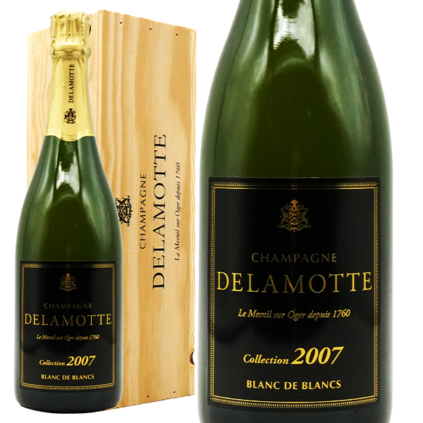 【木箱入】ドゥラモット ブラン ド ブラン コレクション シャンパーニュ 2007 ドゥラモット社 豪華木箱入 正規品 メニル シュール オジェ