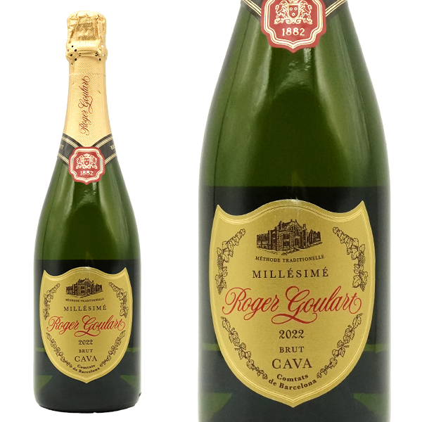 ロジャー グラート カヴァ ゴールド ブリュット 2022 D.Oカヴァ 正規品 (瓶内2次醗酵)(シャンパン製法) スパークリングワイン スペイン