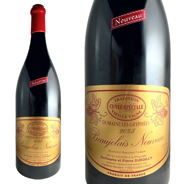 【ボジョレー2025】【3L】ボジョレー ヌーヴォー キュヴェ スペシャル VV 2025年 ドメーヌ レ グリフェ   航空便【新酒 2025】