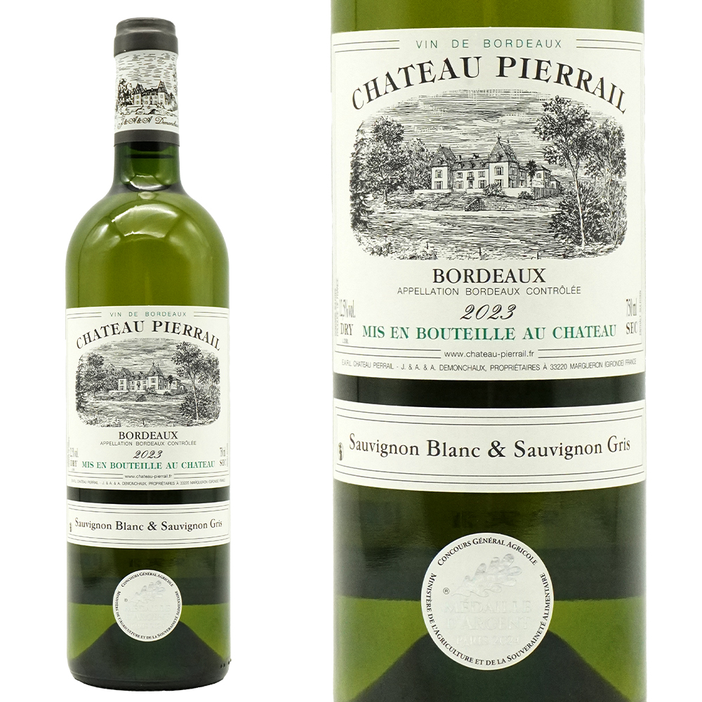 シャトー ピエライユ ブラン 2023 シャトー元詰(ドモンショー家) AOCボルドー ブラン サステナブル農法 HVE 白ワイン 辛口 750ml