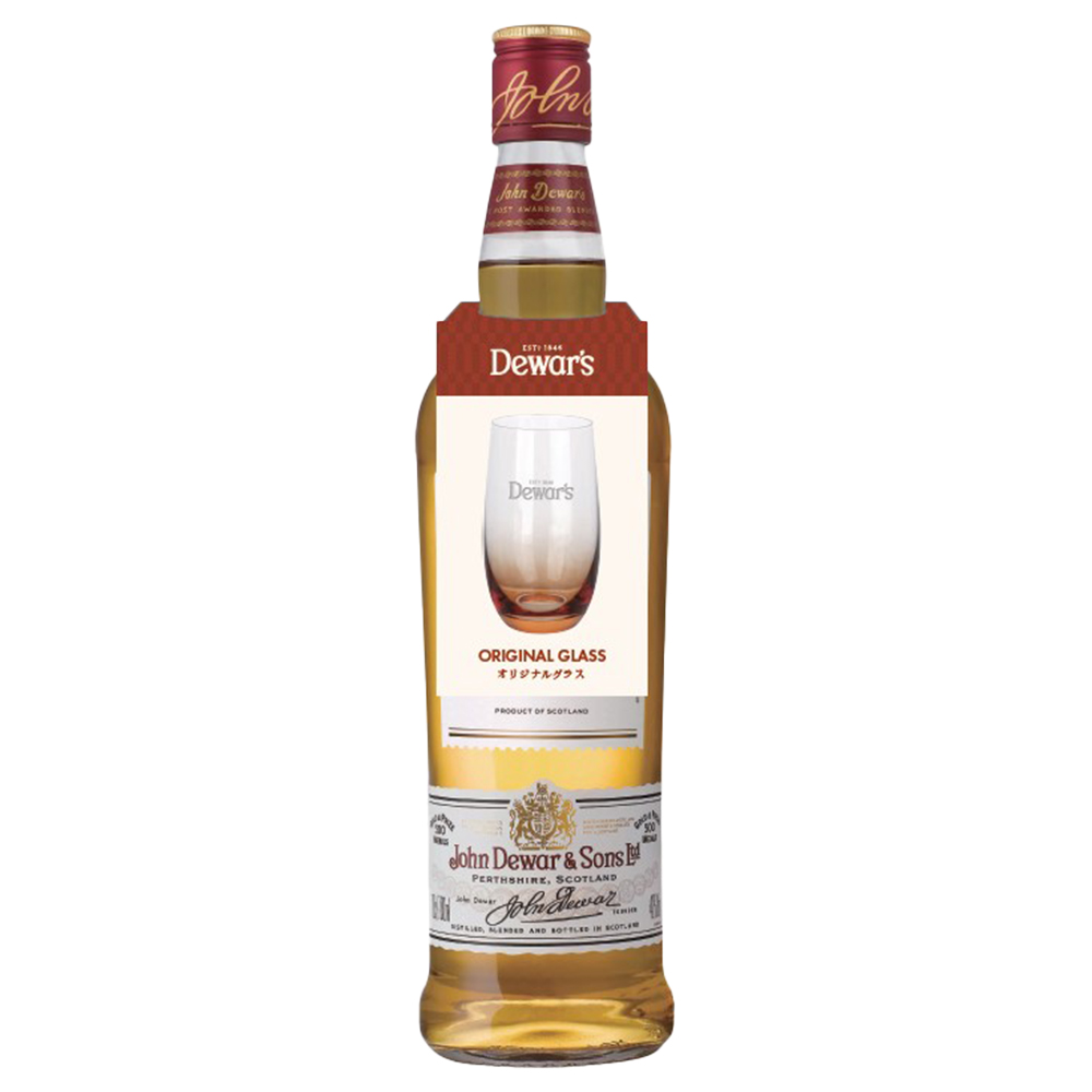 【正規品 ハイボールグラス付き】デュワーズ ホワイトラベル オリジナルハイボールグラス付き ブレンデッド スコッチ ウイスキー 700ml 40%