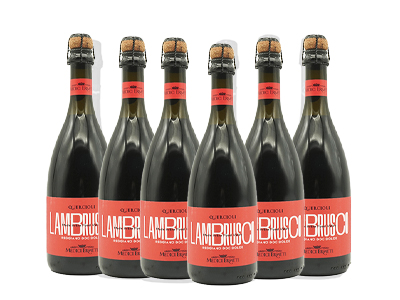 【送料無料/6本セット】メディチ エルメーテ クエルチオーリ レッジアーノ ランブルスコ ドルチェ NV 750ml×6本 ケース[6本入り]  正規 750ml
