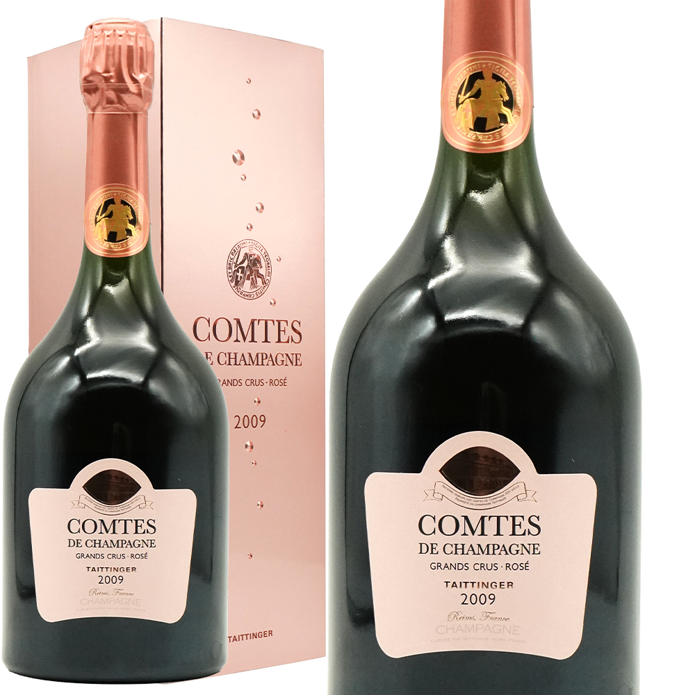 【豪華箱入】テタンジェ コント ド シャンパーニュ ロゼ ブリュット ミレジム 2009 豪華ギフト箱入り 正規代理店輸入品 AOCミレジム