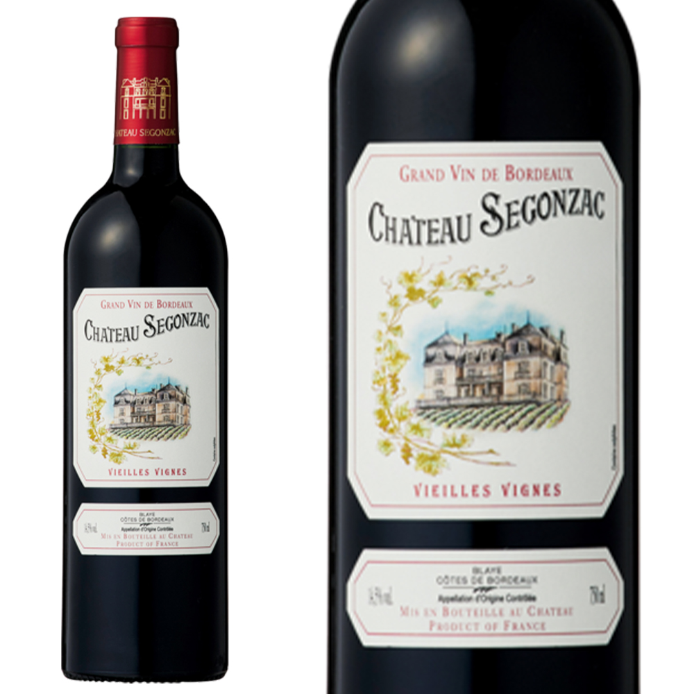 シャトー スゴンザック ヴィエイユ ヴィーニュ 2020 オーク樽12ヶ月熟成 AOCブライ コート ド ボルドー 赤 辛口 フルボディ 750ml