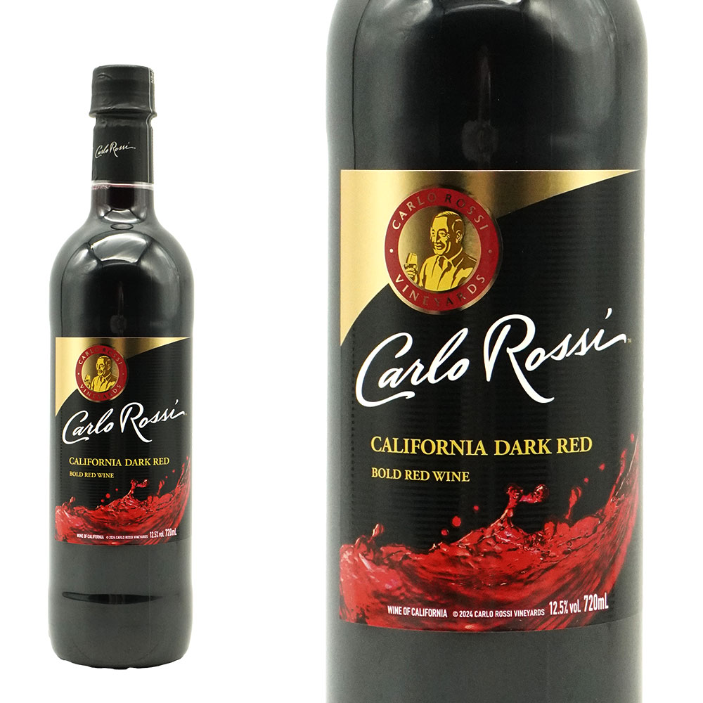 【ペットボトル】カルロ ロッシ ダーク E&J ガロ ワイナリー 赤ワイン 辛口 フルボディ 720ml