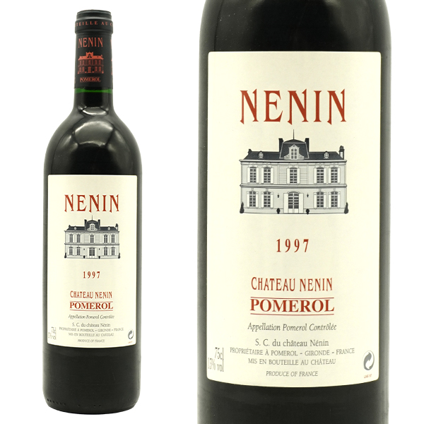 シャトー ネナン 1997 AOCポムロール(メドックのスーパー格付第二級のレオヴィル ラス カーズのドゥロン家所有) 元詰 27年熟成品