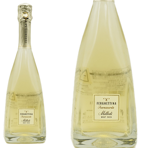 フランチャコルタ ミッレディ ブリュット ピラミッド ボトル ミレジマート[2020]年  シャルドネ 熟成期間驚異の36ヶ月  正規品 白 泡