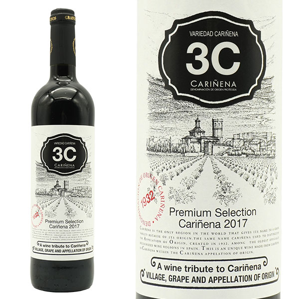 3C プレミアムセレクション カリニェナ 2017年 グランド・ヴィノス・イ・ヴィネドス社 750ml (スペイン 赤ワイン) 家飲み