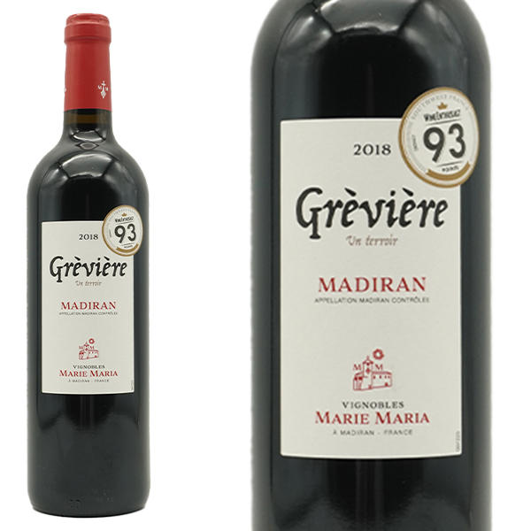 マディラン マリー マリア グレヴィエール 2018 AOCマディラン カーヴ ド クルゼイユ マリー マリア 元詰 タナ種100％ 辛口 赤ワイン