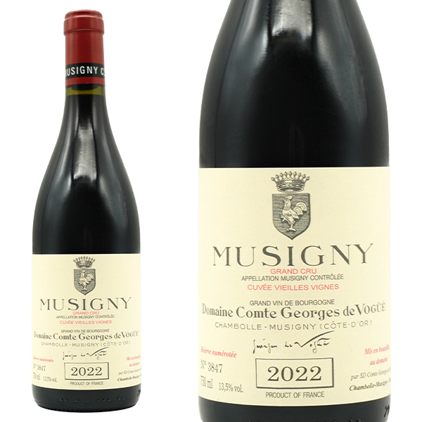 ミュジニー グラン クリュ 特級 キュヴェ ヴィエイユ ヴィーニュ 2022 蔵出し限定品 責任者ジャン ルパテッリ氏の2回目V.Tで偉大ヴィンテージ