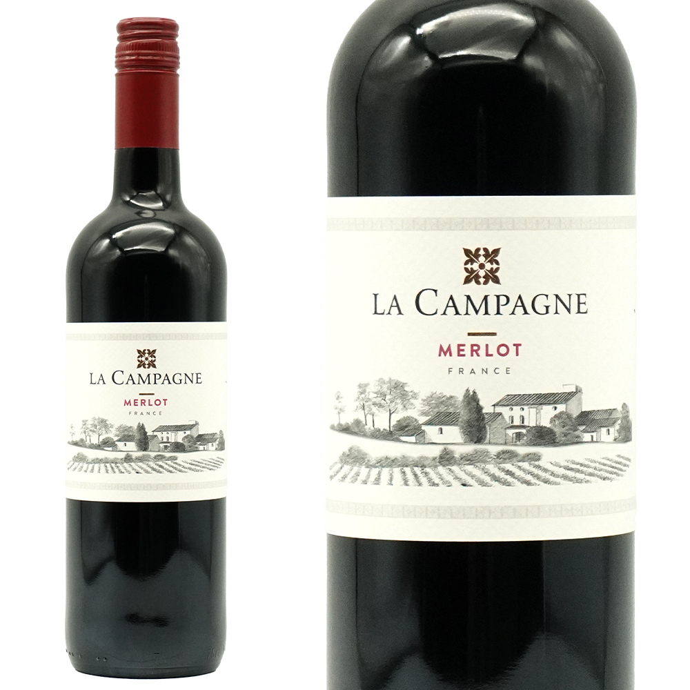 ラ カンパーニュ メルロ 2024 フランス ラングドック ルーション IGPペイドック メルロ 赤ワイン 辛口 750ml ラ・カンパーニュ・メルロ