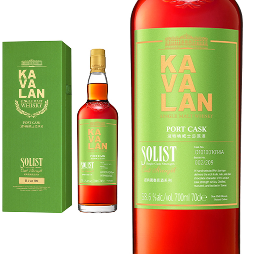 【正規品 箱入】カバラン ソリスト ポート カスク カスクストレングス 台湾ウイスキー 金車 700ml 50-59.9％