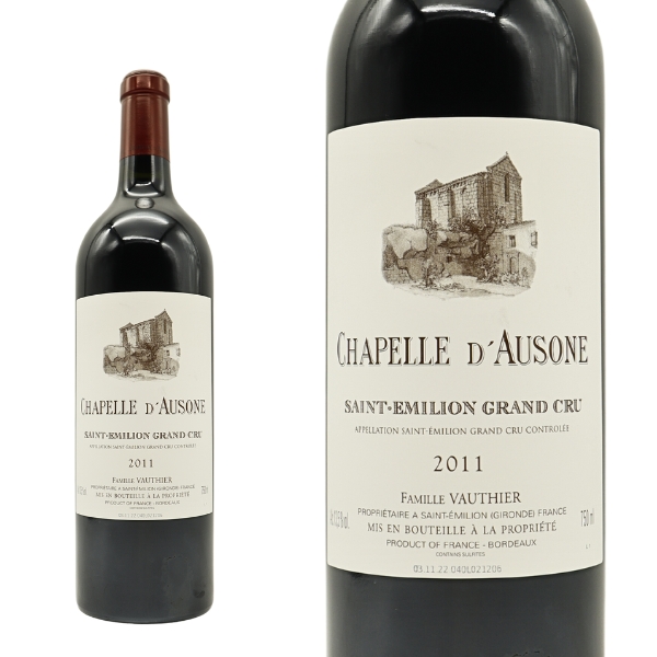 シャトー オーゾンヌ“シャペル ドーゾンヌ”[2011]年AOCサンテミリオン プルミエ グラン クリュ クラッセ A級  セカンドラベル13年熟成