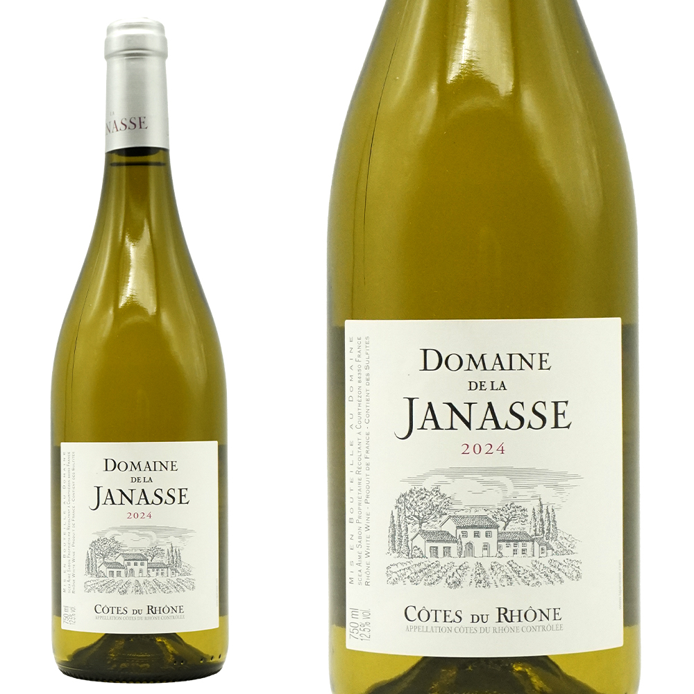 コート デュ ローヌ ブラン 2024 ドメーヌ ド ラ ジャナス元詰 重厚ボトル AOCコート デュ ローヌ ブラン