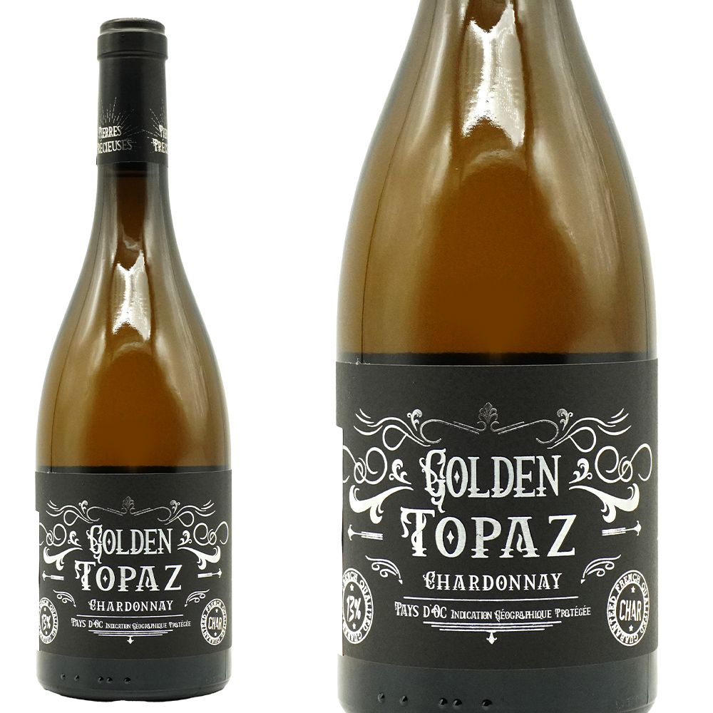 ゴールデン トパーズ  (シャルドネ)  2024 (宝石シリーズ)  ヴィニョーブル ヴェラス元詰 IGPペイドック 重厚ボトル