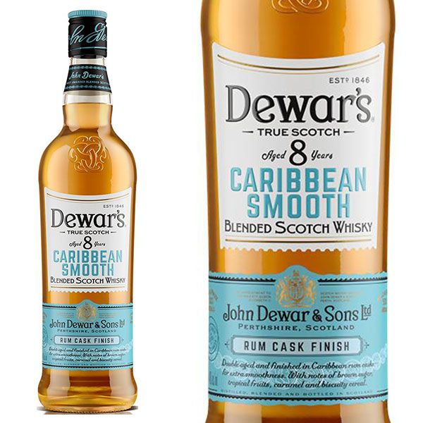 【正規品】デュワーズ カリビアンスムース 8年 ラムカスクフィニッシュ ブレンデッド スコッチ ウイスキー 700ｍl 40％