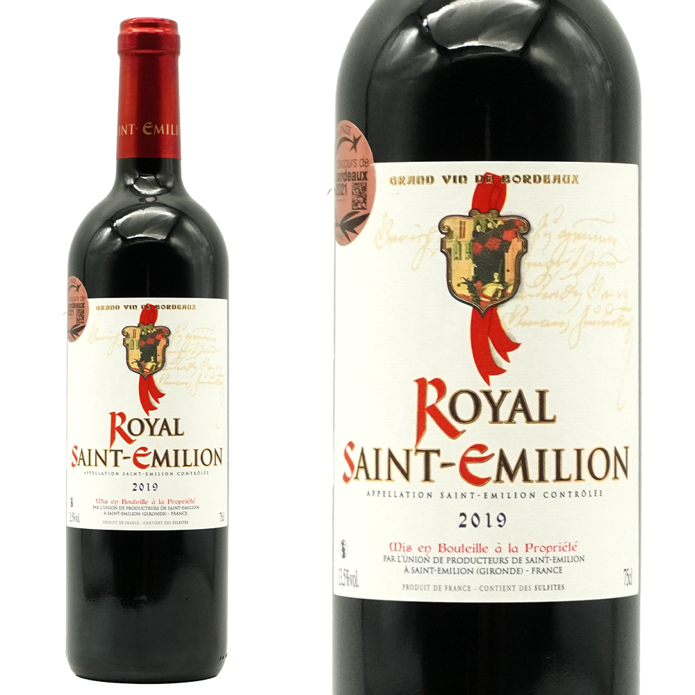 ロワイヤル サンテミリオン 2019 フレンチオーク樽12ヶ月熟成 AOCサンテミリオン サンテミリオン生産者組合元詰