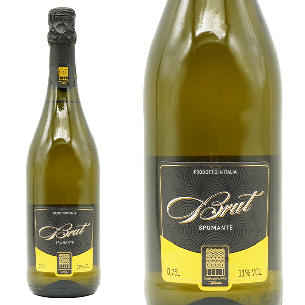 カーサ ディ ルッフォ スプマンテ ビアンコ ブリュット N.V カンティーネ カサベッラ 750ml 白 辛口 泡 11％