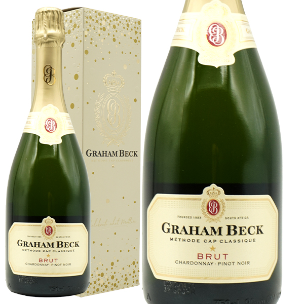 【箱入】グラハム ベック ブリュット W.O.ウェスタンケープ 瓶内二次発酵 正規品 ギフトボックス入 白 辛口 スパークリングワイン