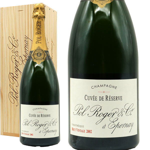 【大型マグナム 豪華木箱入り】ポル ロジェ シャンパーニュ ヴィノテーク 魔法 キュヴェ レセルヴ ブリュット ヴィンテージ 2002 正規品