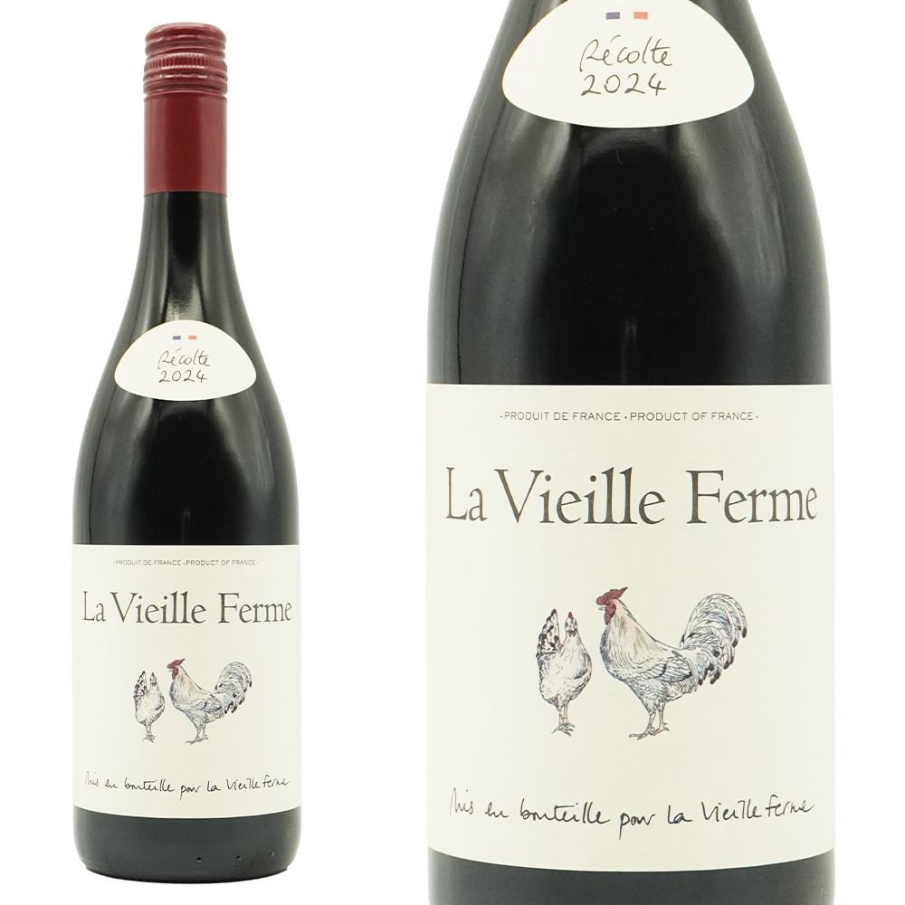 ラ ヴィエイユ フェルム ルージュ 2024 ペラン家 (にわとりラベル) フランス ローヌ 赤ワイン 辛口 ミディアムボディ 750ml