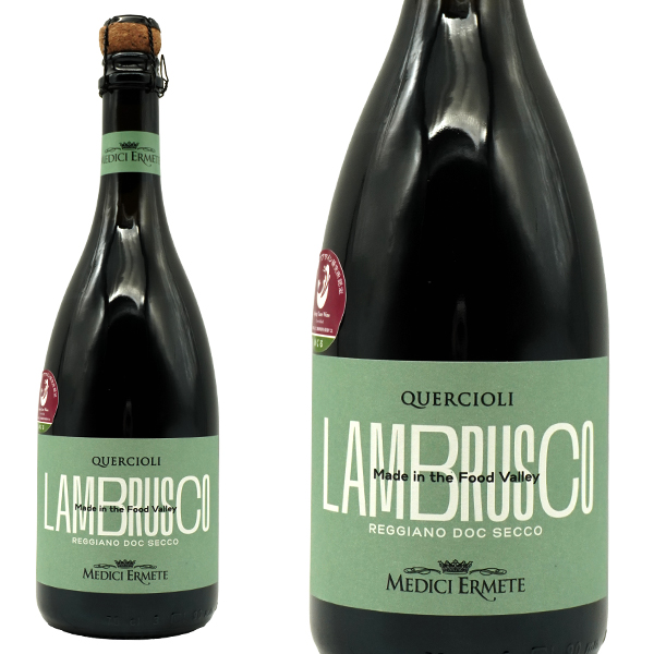メディチ エルメーテ クエルチオーリ レッジアーノ ランブルスコ セッコ NV 正規 750ml スパークリング 赤 泡 エイジングケアワイン認定アイテム【eu_ff】