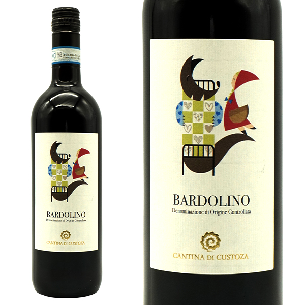 バルドリーノ 2024 カンティーナ ディ クストーツァ DOC バルドリーノ(グリム童話「赤ずきん」ラベル) 赤 辛口 軽口(ライトタイプ)