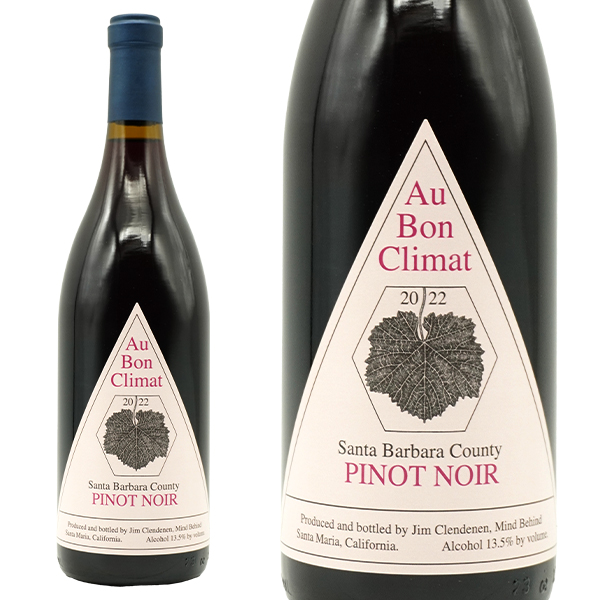 オー ボン クリマ ピノ ノワール サンタバーバラ カウンティー 2022 オー ボン クリマ 日本正規代理店品 赤 辛口 フルボディ 750ml