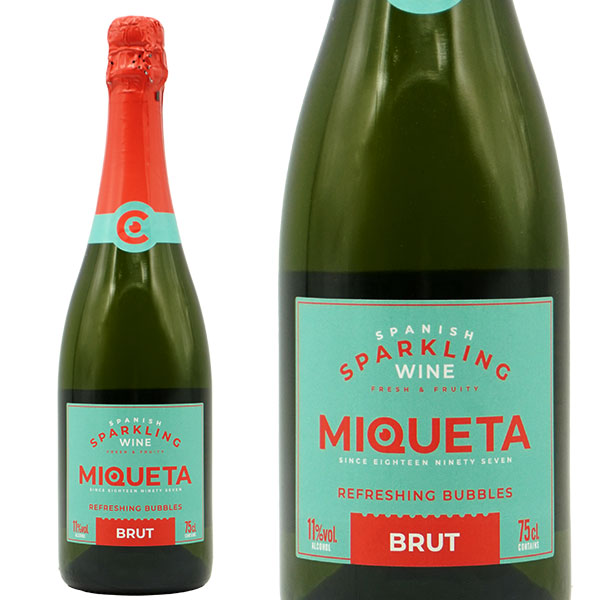 ミケタ ブルット NV トレ オリア スパークリング 泡 辛口 白 スペイン 750ml