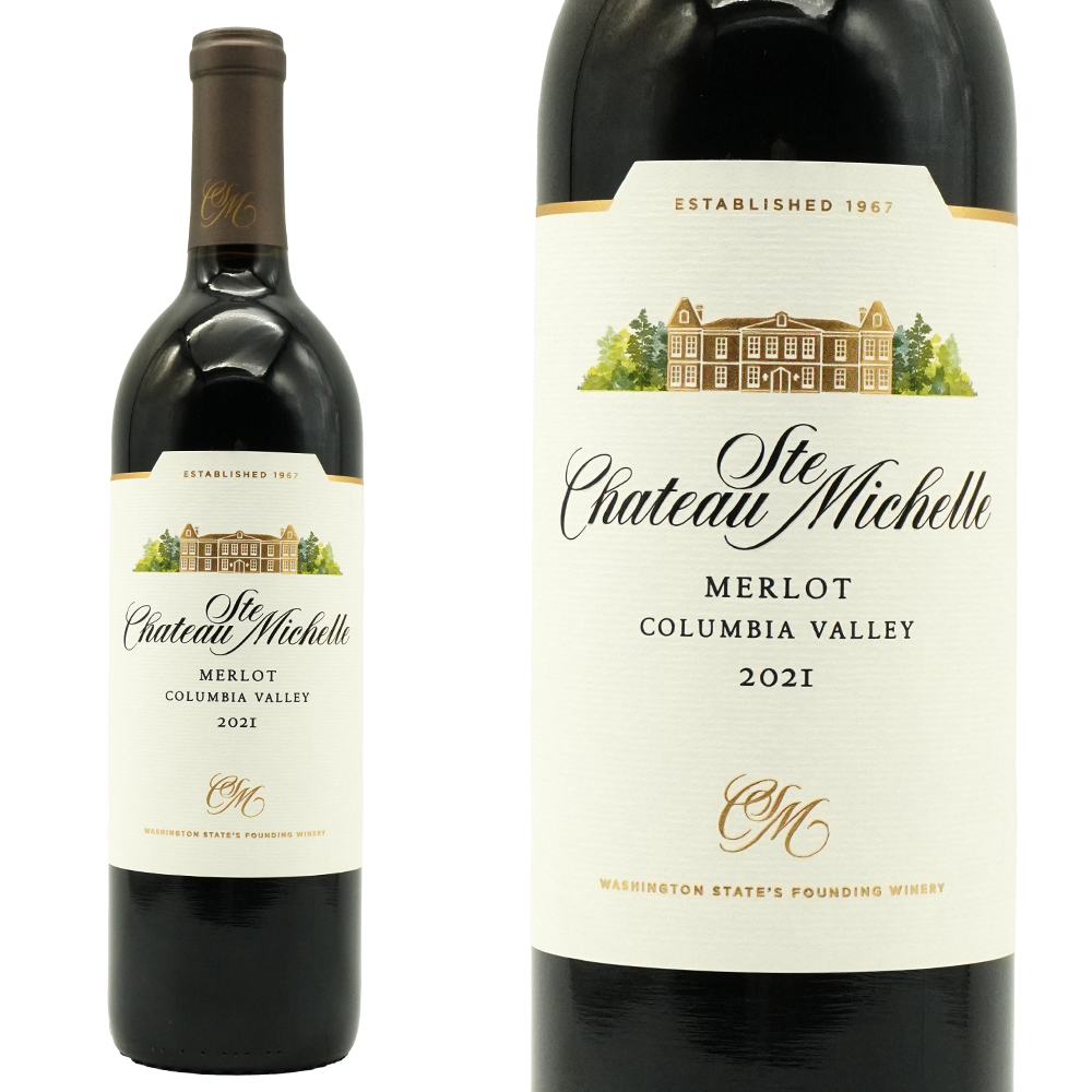 シャトー サン ミッシェル コロンビアヴァレー メルロー[2021]年 アメリカン＆フレンチオーク樽驚異の約16ヶ月熟成