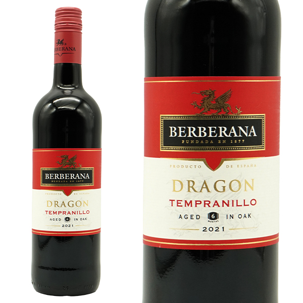テンプラニーリョ ドラゴン 2021 ボデガス ベルベラーナ スペイン